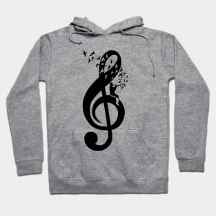 Treble Clef - trumpet Hoodie